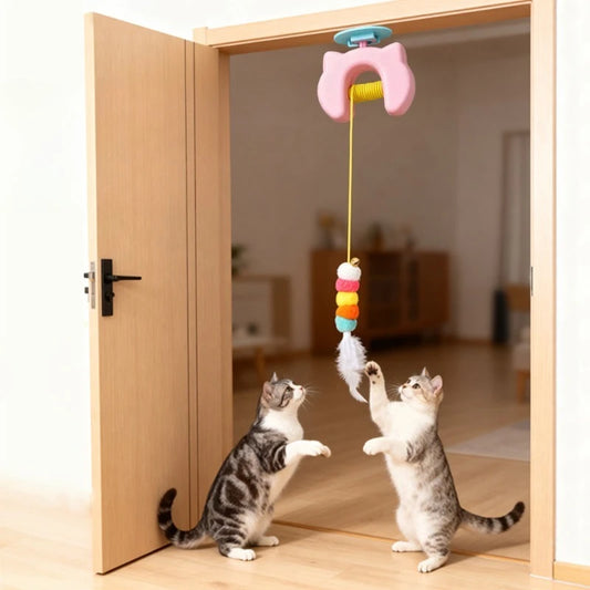 Smart Electric Yoyo Cat Toy – Auto-Lifting Interactive Door Toy