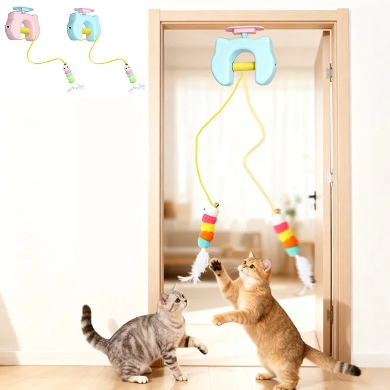 Smart Electric Yoyo Cat Toy – Auto-Lifting Interactive Door Toy