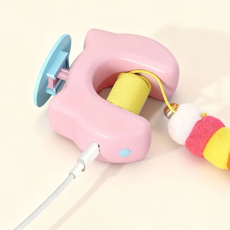 Smart Electric Yoyo Cat Toy – Auto-Lifting Interactive Door Toy