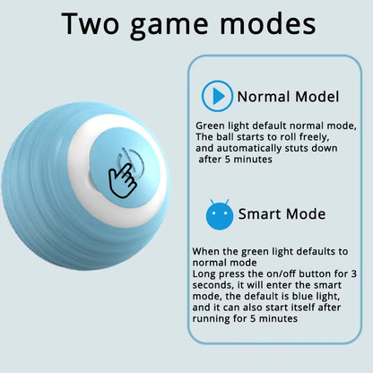 Smart Interactive Cat Ball – Rechargeable LED Toy with 2 Play Modes